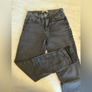 Black, skinny high rise jeans, size 5/27